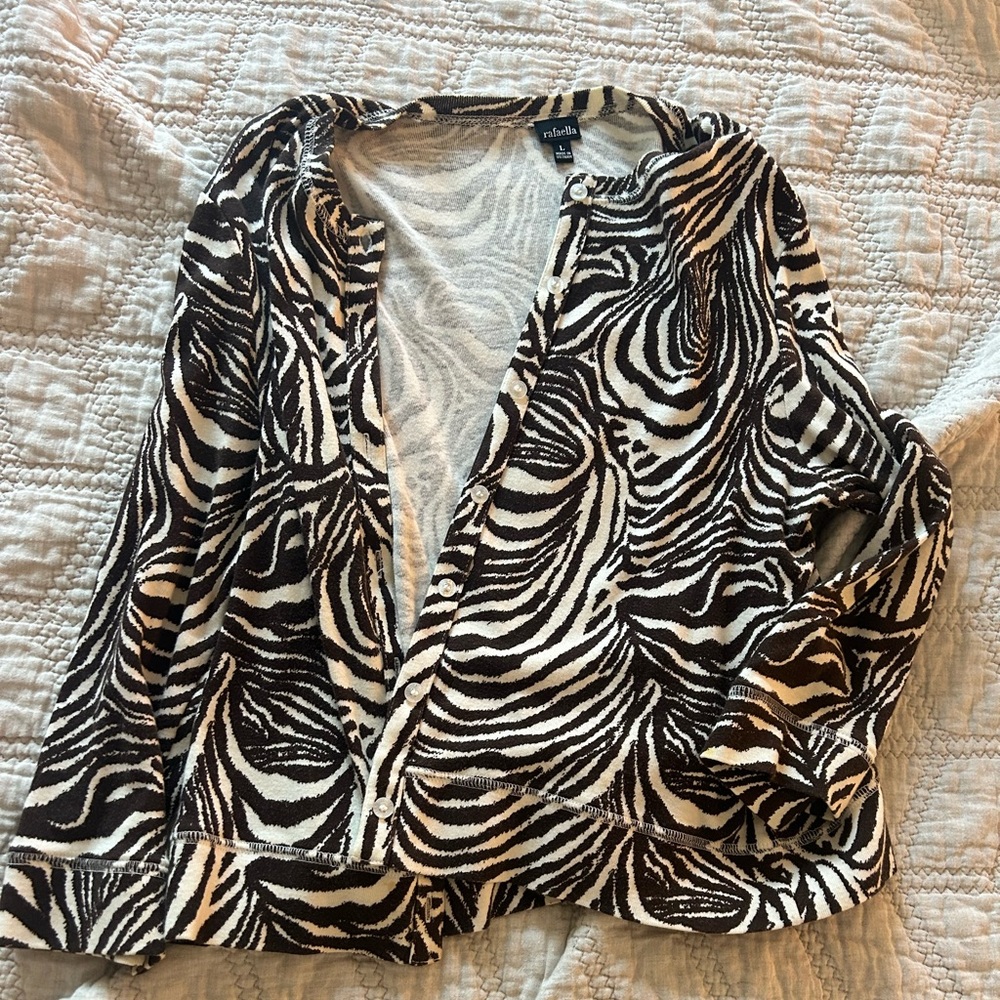 Vintage Rafaella Animal Print Sweater